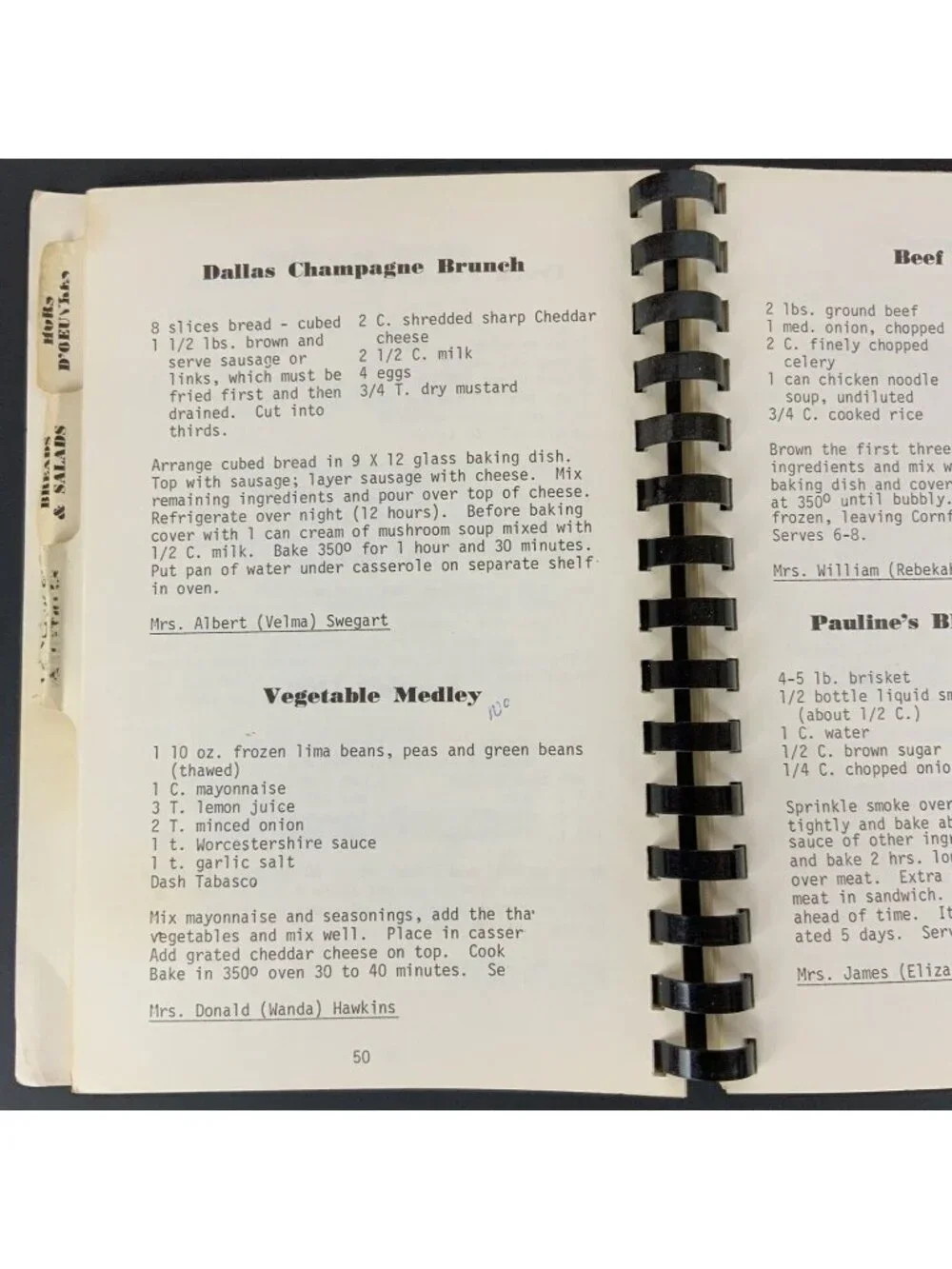 1979 Symphony Of Cooking Cookbook By Springfield Symphony Womens Division